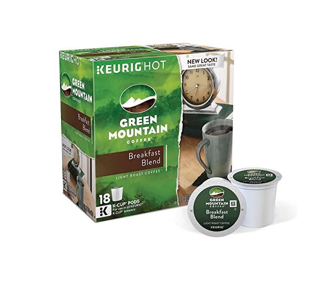 GREEN MOUNTAIN BREAKFAST BLEND LT. ROAST K-CUPS FOR KEURIG