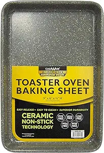 Ult Toaster Oven Baking sheet 9X6 - Silver Granite