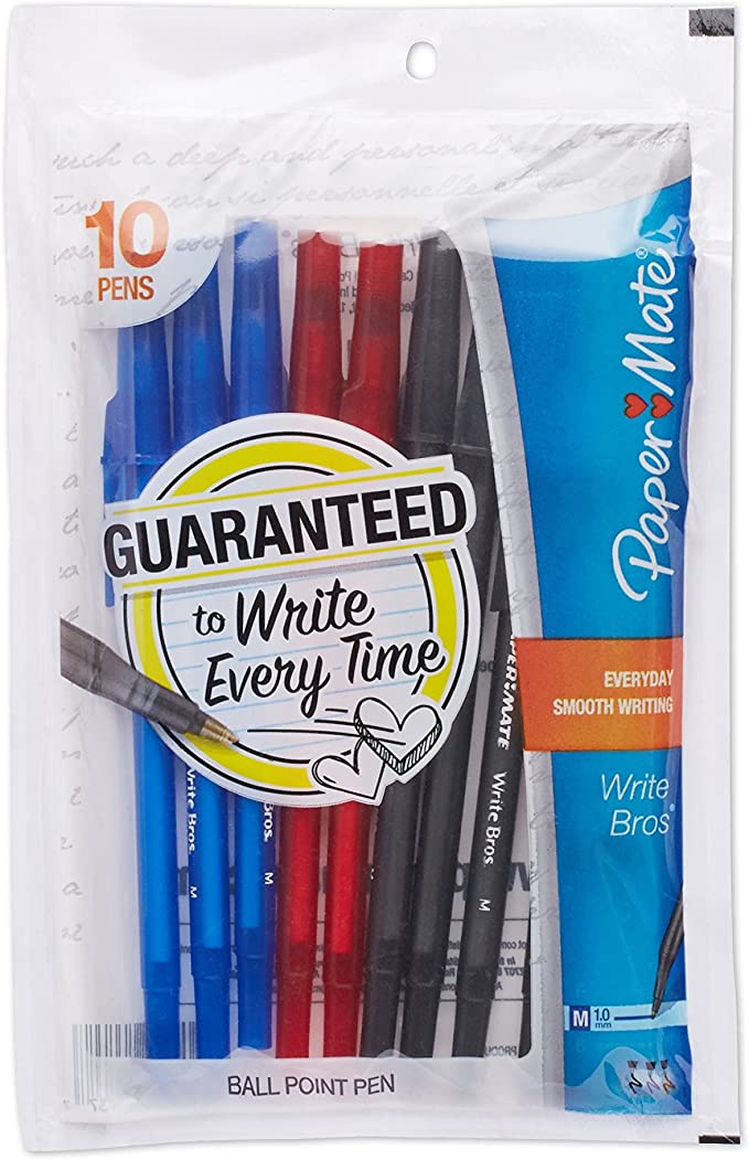 PEN WRITE BROS MED AST 10PK