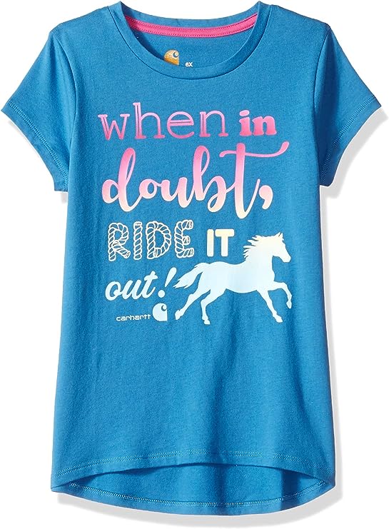 GIRLS CARHARTT SHIRT- WHEN IN DOUBT-MEDIUM