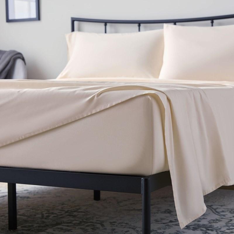 200 TC Cotton Sheet Set - Cream (Queen)