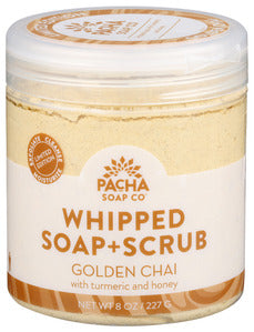 PACHA GOLDEN CHAI WHIPPED SOAP + SCRUB 8 OZ
