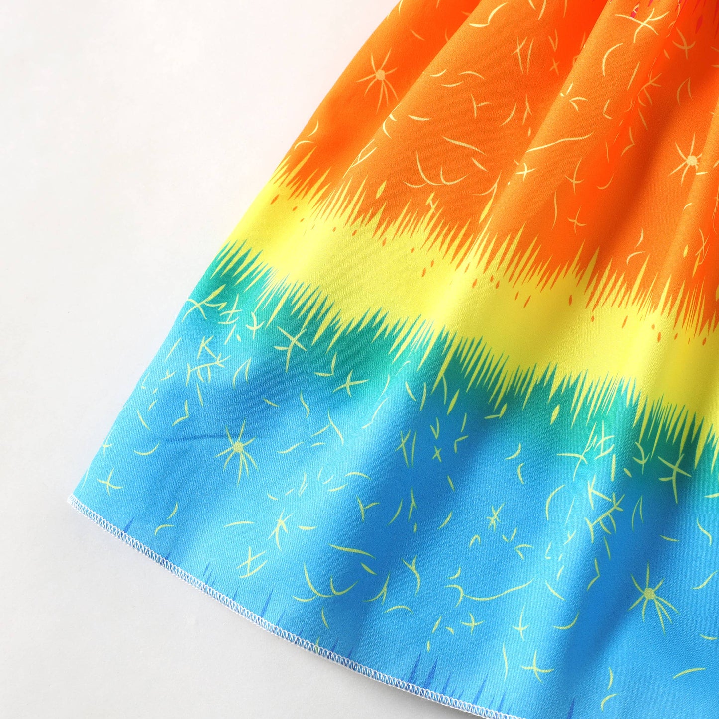 Sweet Smocked Toddler Dress, Gradient Hanging Strap Dress: Multi-color / 3-4 Years