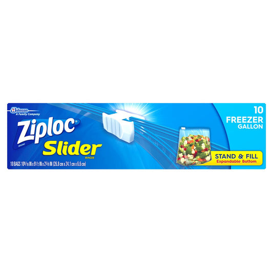 ZIPLOC EZZIP FREEZ BAG GAL/10