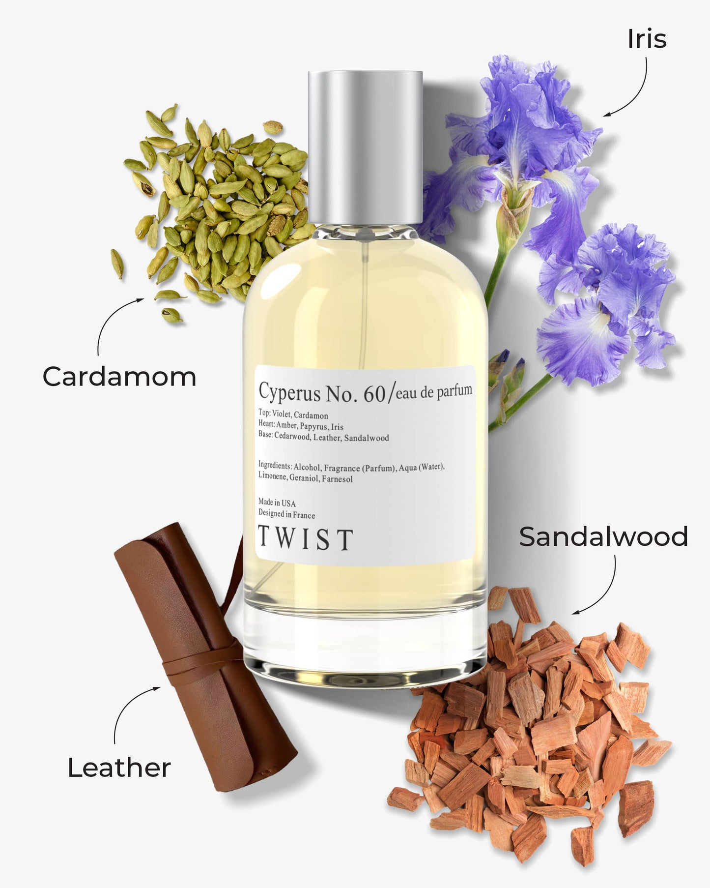 Twist Cyperus No. 60 Inspired by Santal 33