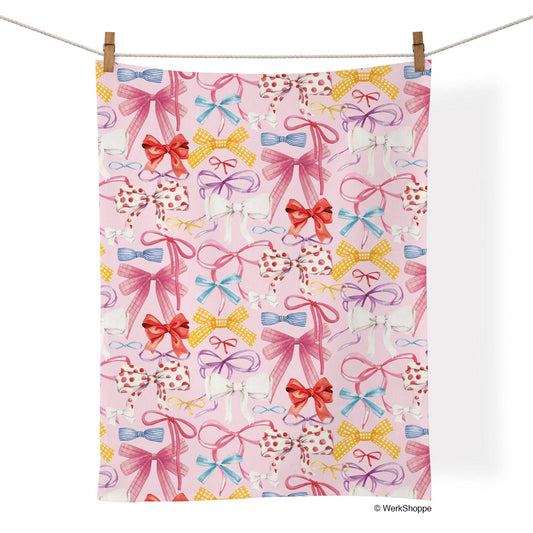 Ribbons & Bows 100% Cotton Tea Towel | Valentine's Day