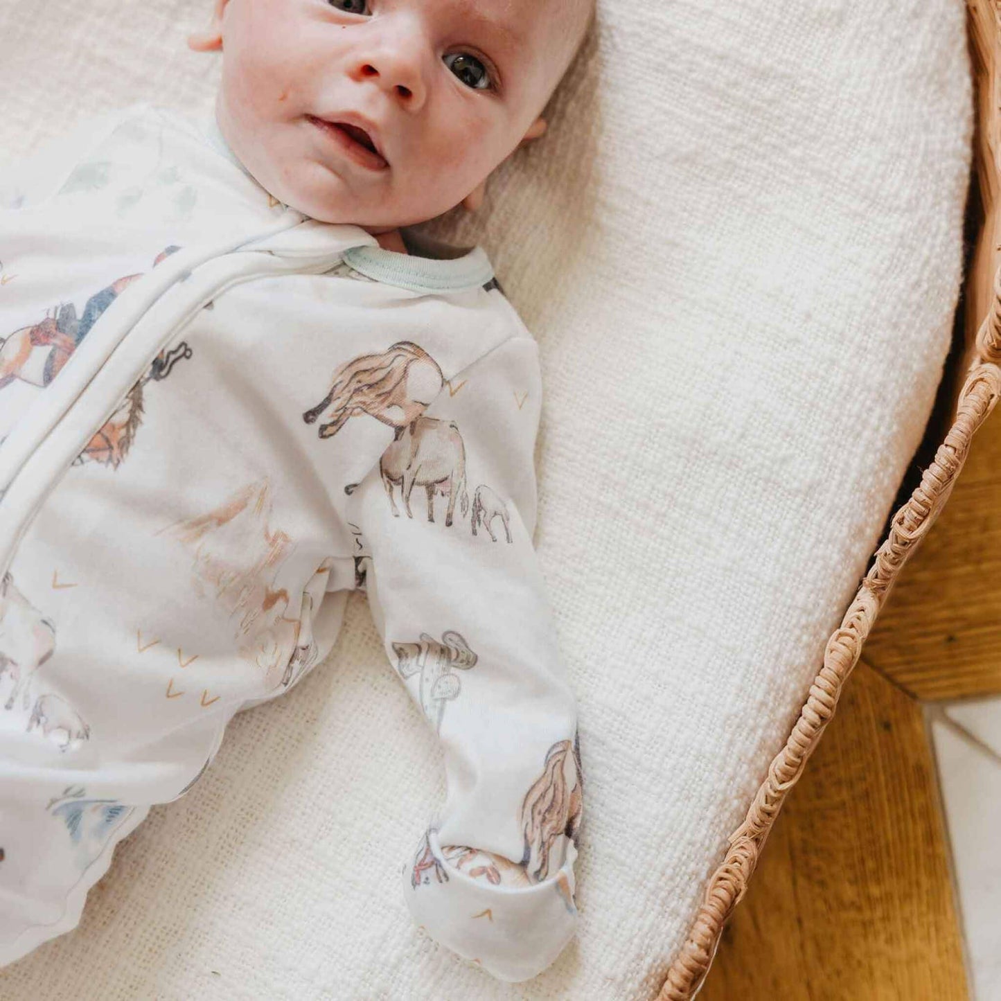 Zip-Up Footie Pajama - Boone: 6-12 Months