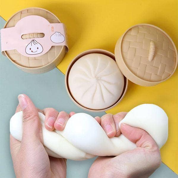 Dumpling In A Basket Slow-Rise Squishies Fidget Toy