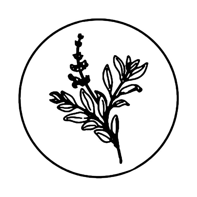Brass Wax Seal Dies - no handle: Botanical