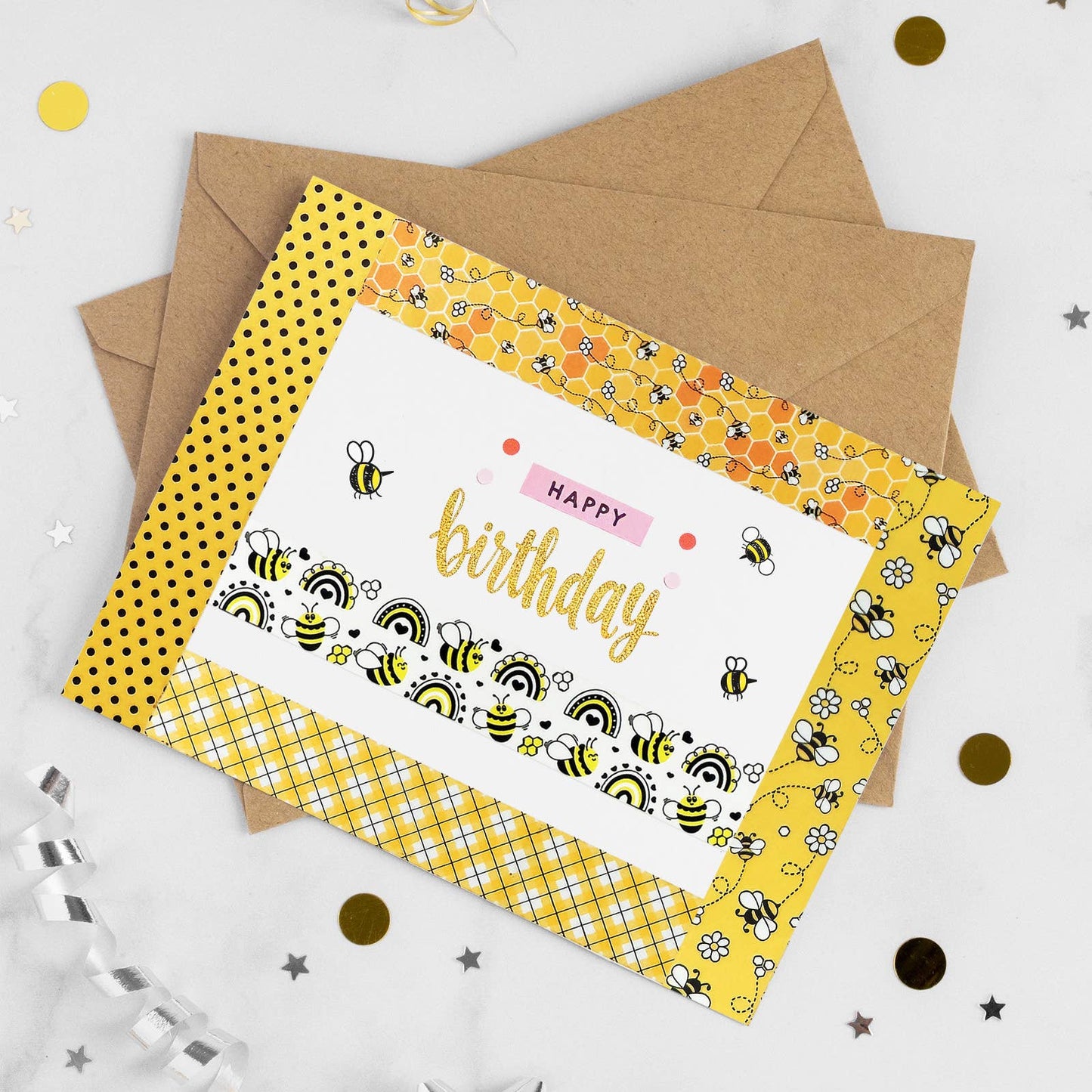 Wrapables Yellow Bees Washi Tape