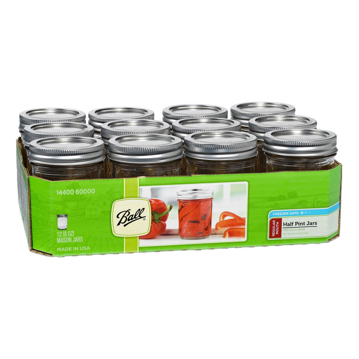 CANNING JAR REG BALL 1/2 PT PK/12