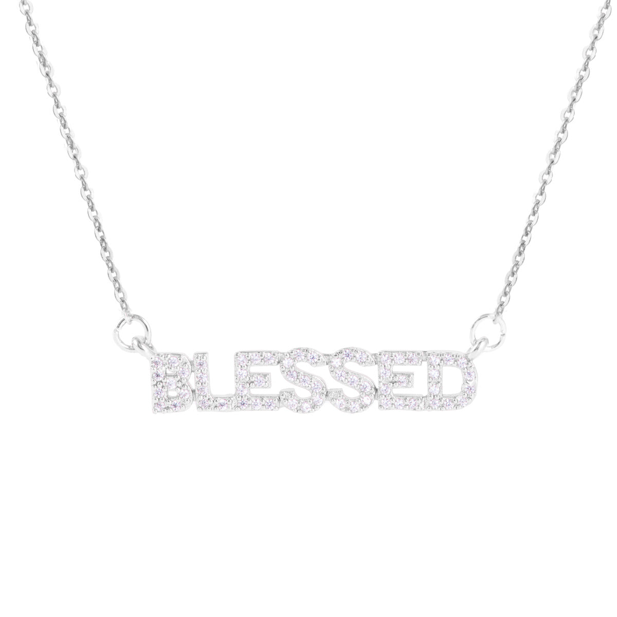 Blessed Monogram Necklace - AMANDA BLU