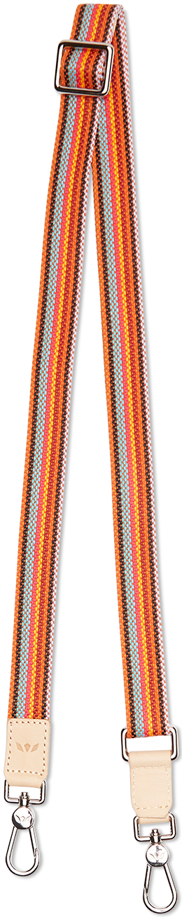 Orange Slim Webbing Crossbody Strap - CONSUELA