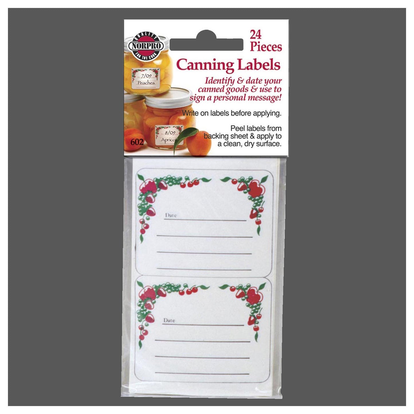 CANNING LABELS OBLONG 24 PK