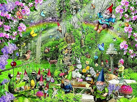 GNOMES PLAYGROUND 300 PIECE JIGSAW PUZZLE
