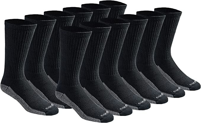 11750 DICKIES DRI-TECH PERFORMANCE WORK SOCK 6 PACK