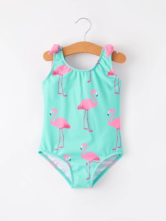 “Flamingo” Floral Boutique Swimsuit: 7