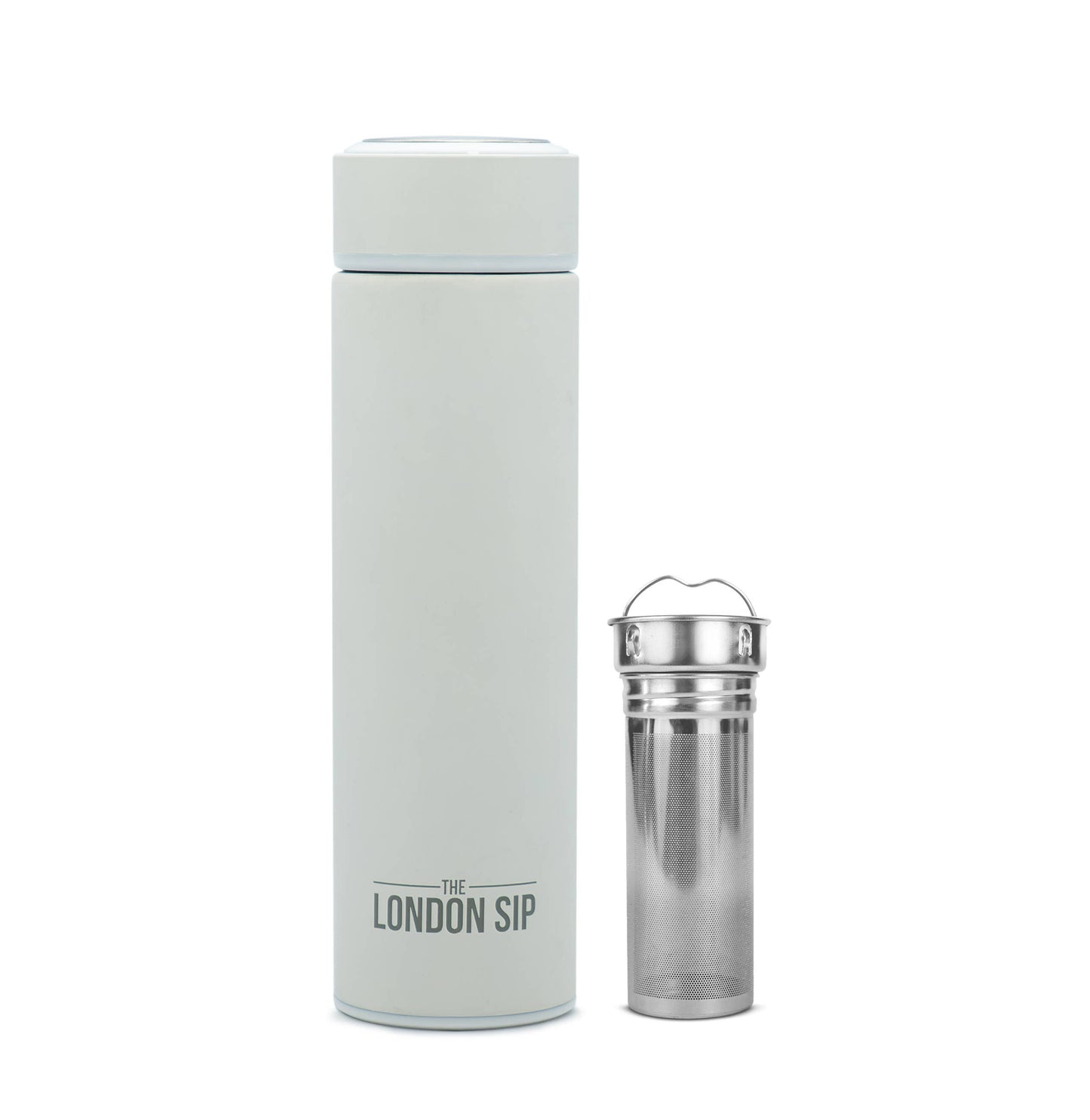London Sip Tea Infuser Bottle 16oz: Safari Beige