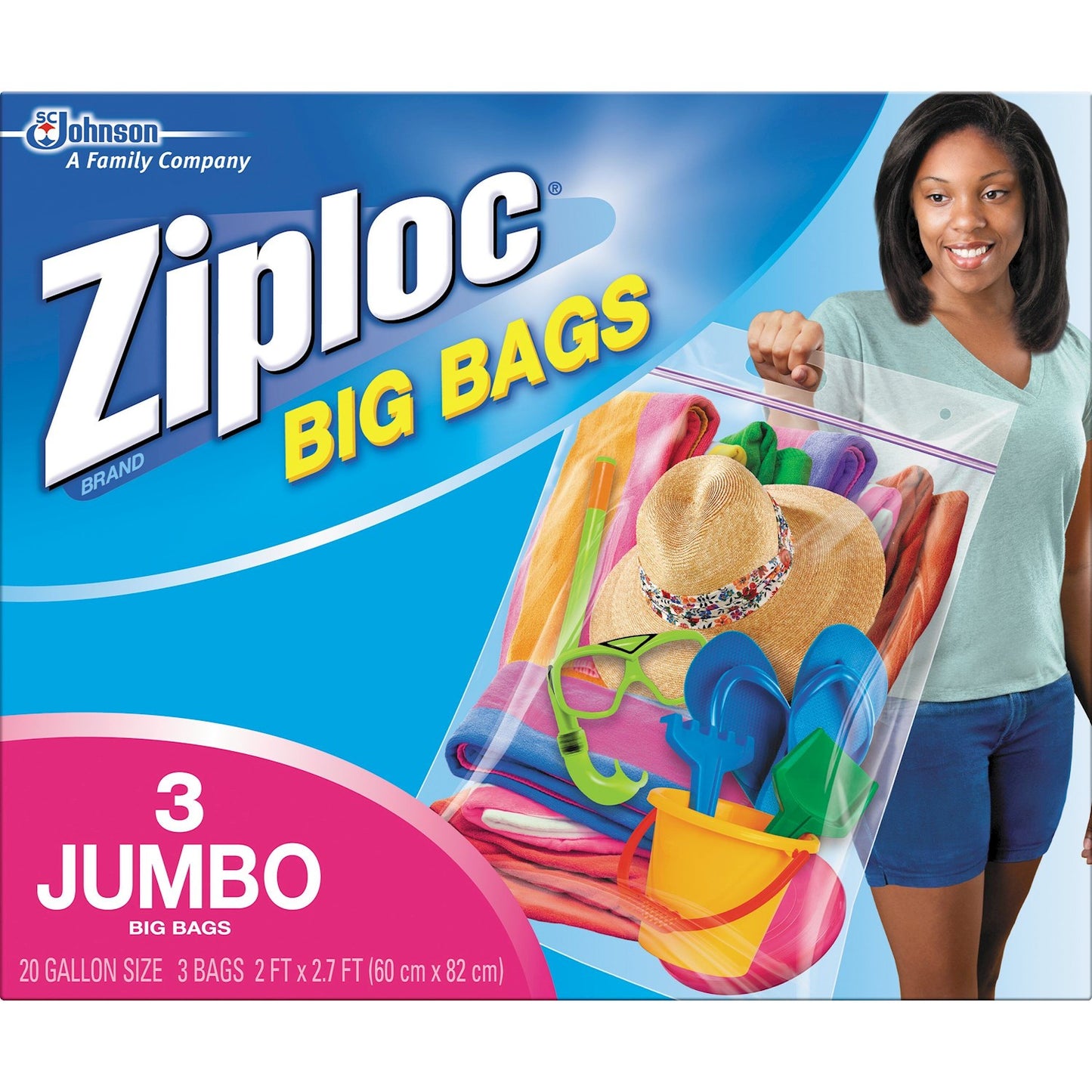 ZIPLOC BAG XXLARGE 3CT