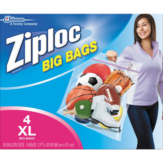 ZIPLOC BAG XLARGE 4CT