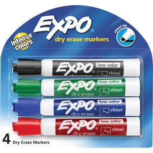 973165 Expo Large Dry Erase Marker Assortment (4-Pack)