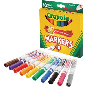 MARKERS BROAD LINE 10CT