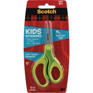 Scotch Kids 5 In. Blunt Tip Soft Grip Scissors - GREEN