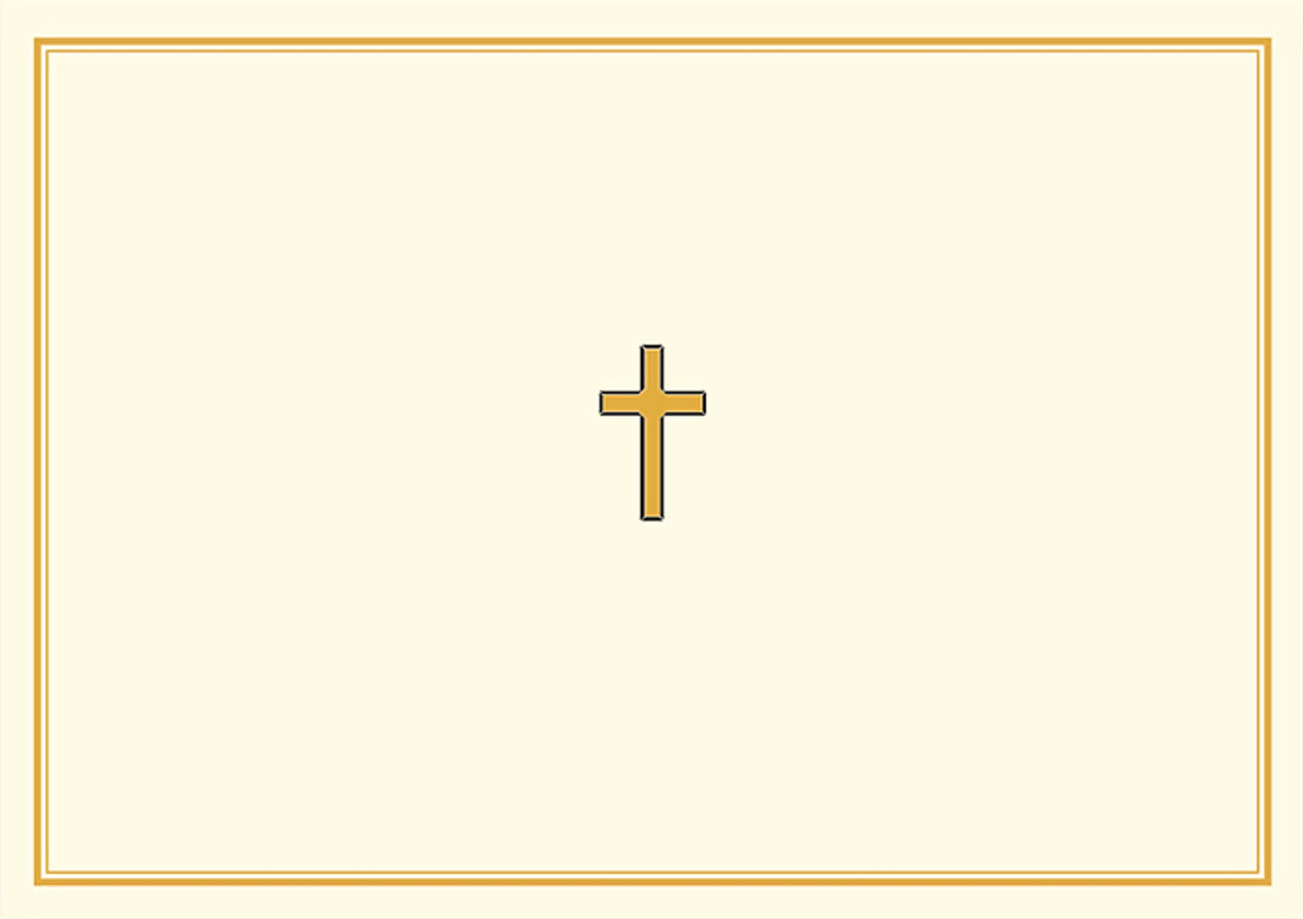 GOLD CROSS NOTE CARDS