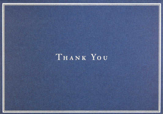 NAVY BLUE THANK YOU NOTES