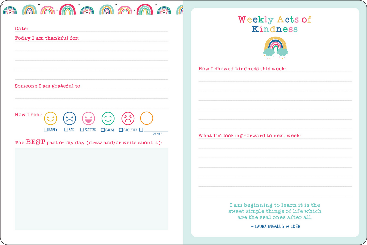 DAILY GRATITUDE JOURNAL FOR KIDS