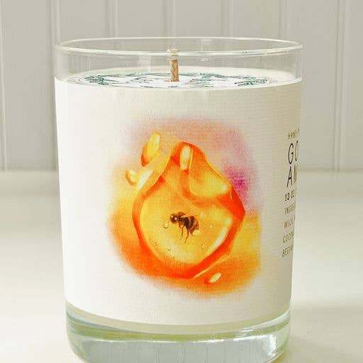 Golden Amber - Just Bee Candles: 7 oz (up to 40 hrs of clean burning)