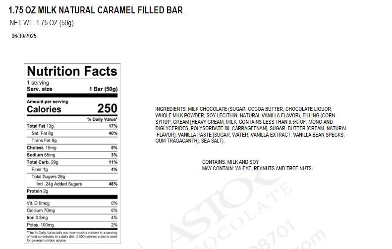 Moodibars® BLAH Milk Chocolate Caramel Filled Bar 1.75oz
