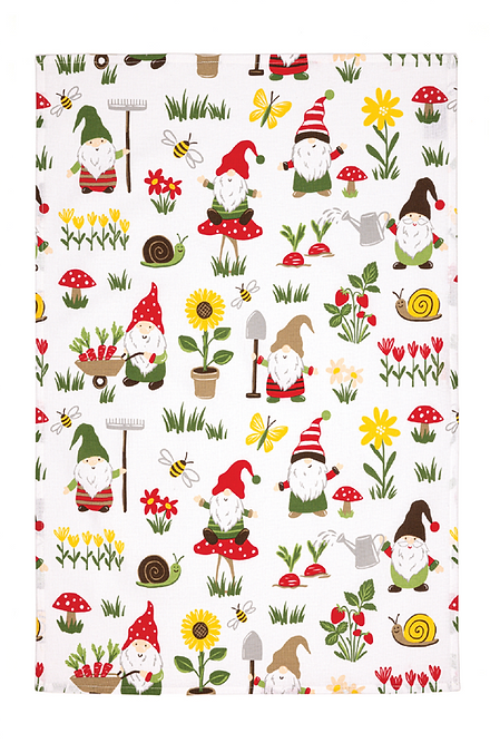 GNOMES PRINTED KITCHEN TOWEL