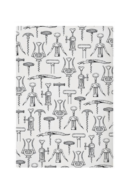 CORK SCREW PRINTED KITCHEN TOWELS