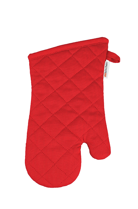 CLASSIC SOLID OVEN MITT-CRIMSON