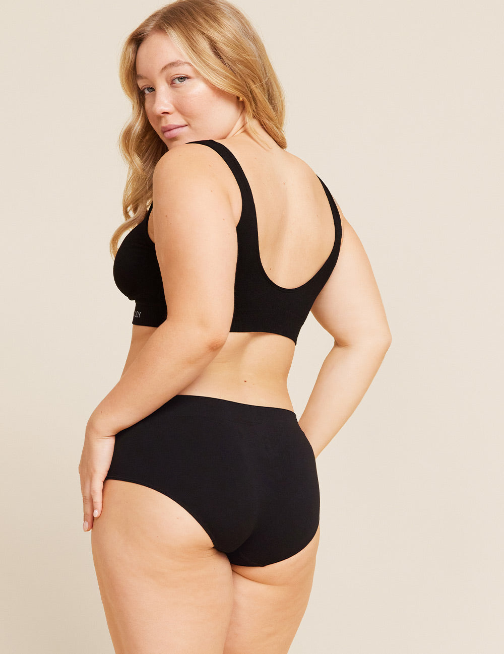 BOODY PADDED SHAPER BRA, BLACK