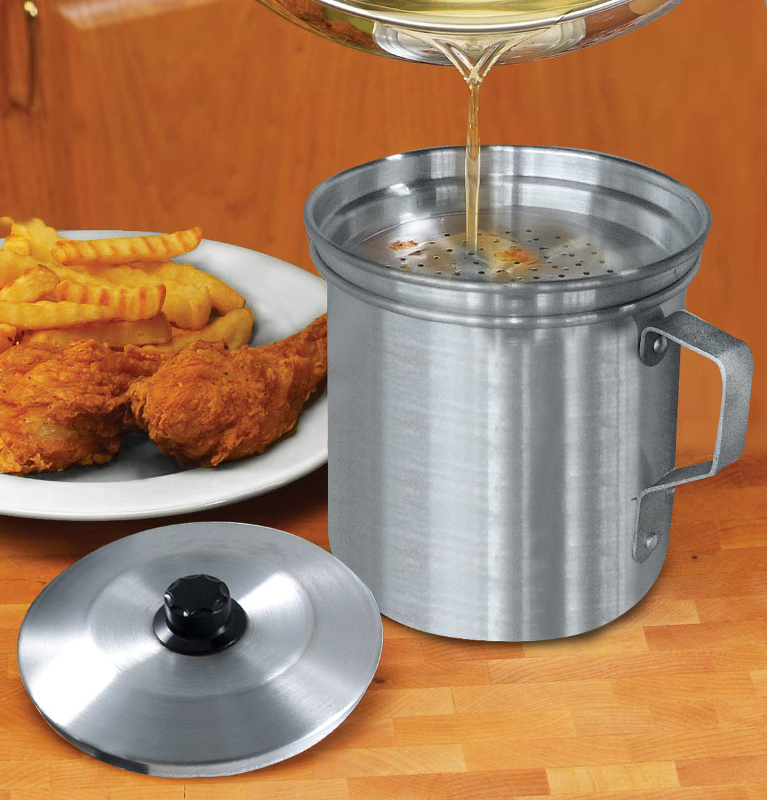 OIL STRAINER/DISPENSER 1QT (32OZ)