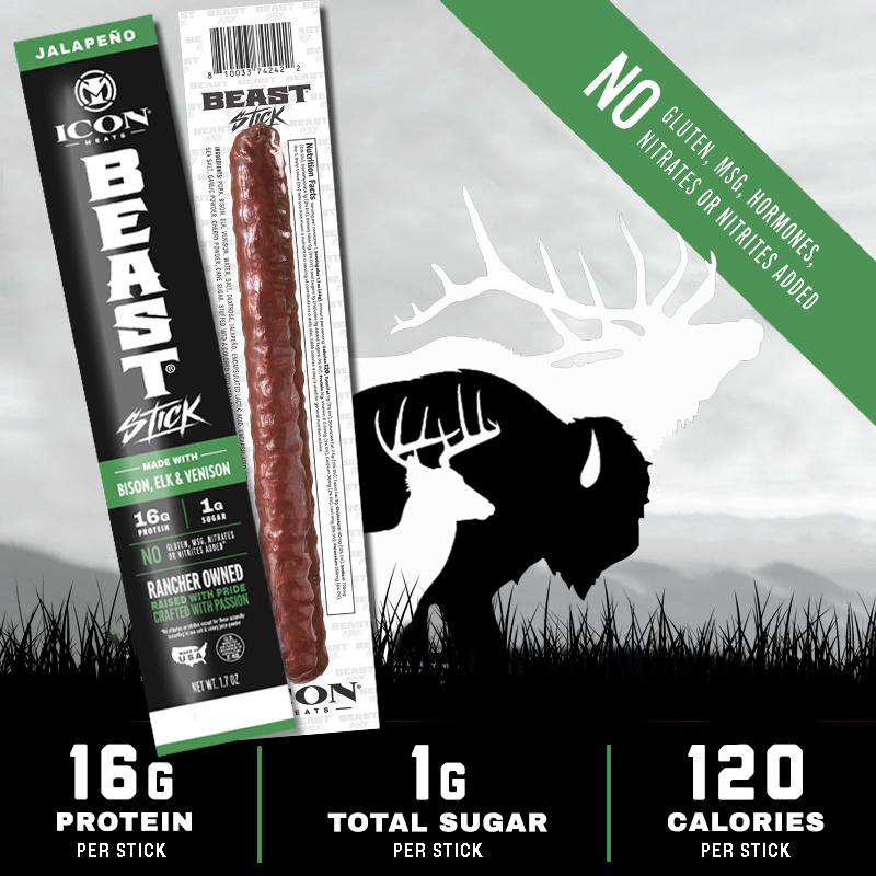 ICON BEAST Stick (Bison + Elk + Venison + Pork)