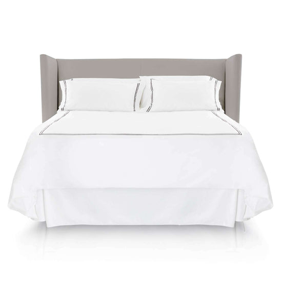 WOVEN BED SKIRT TWIN WHITE
