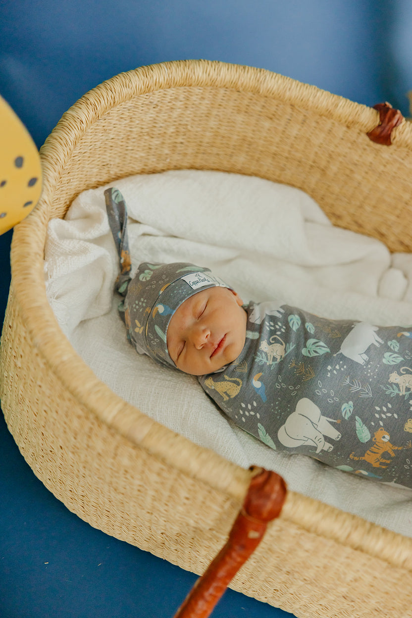 BENGAL TOP KNOT HAT 0-4MO