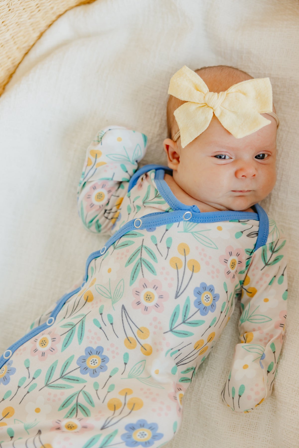 CLARA NEWBORN KNOTTED GOWN