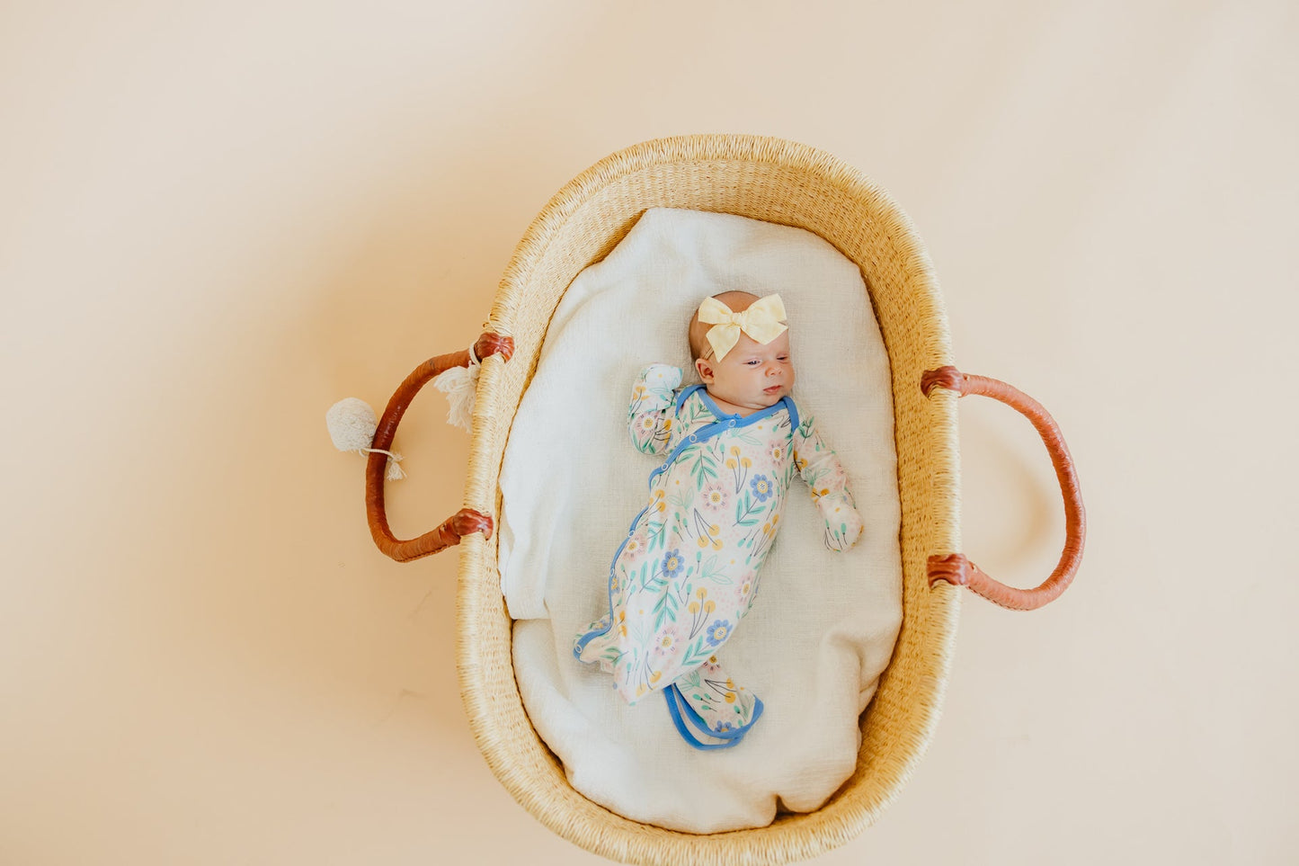 CLARA NEWBORN KNOTTED GOWN