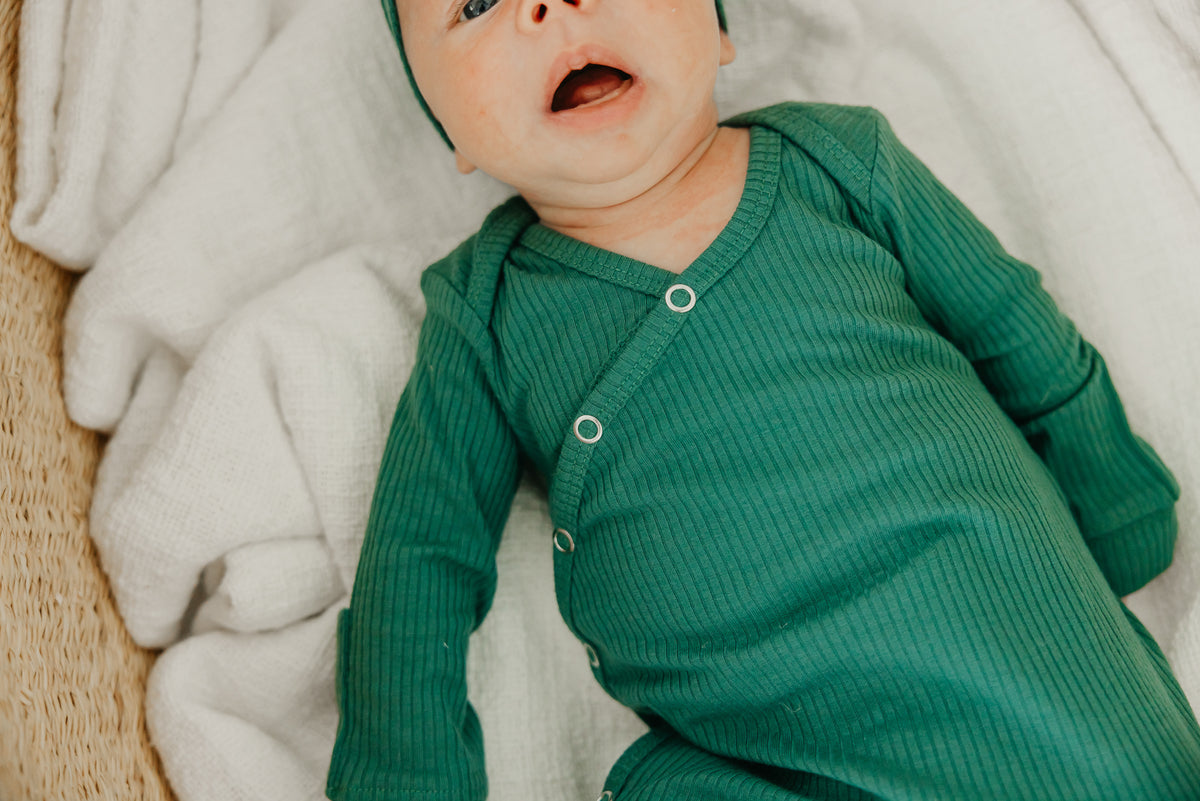 BALSAM NEWBORN KNOTTED GOWN