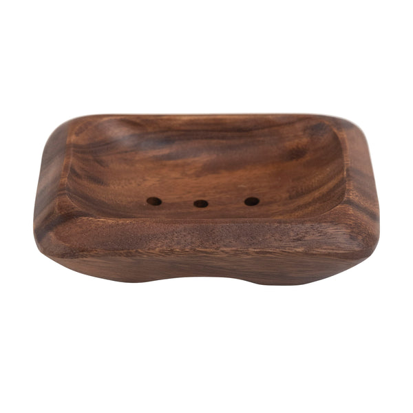 5 1/2"L X 1 1/2"H ACACIA SOAP DISH