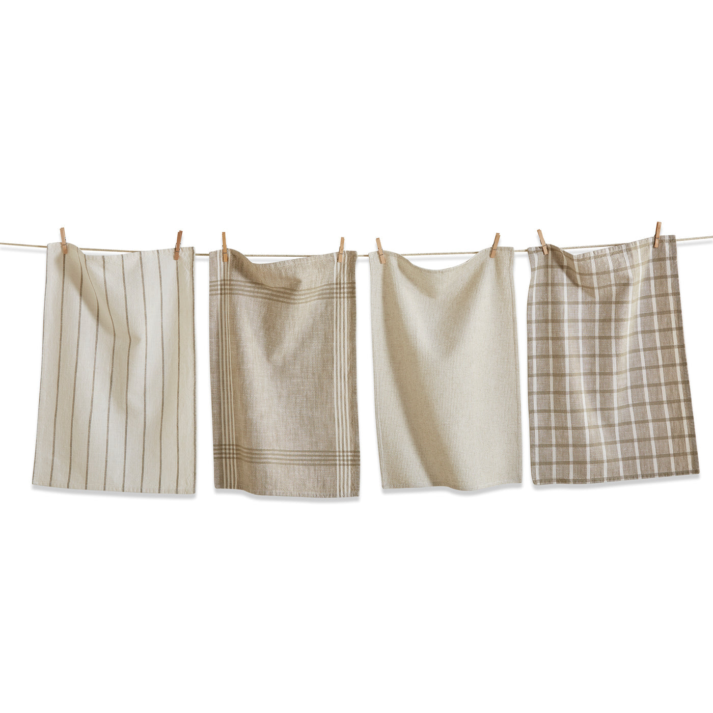 Canyon Woven Dishtowel Set Of 4, White/Multi/Beige/Neutrals