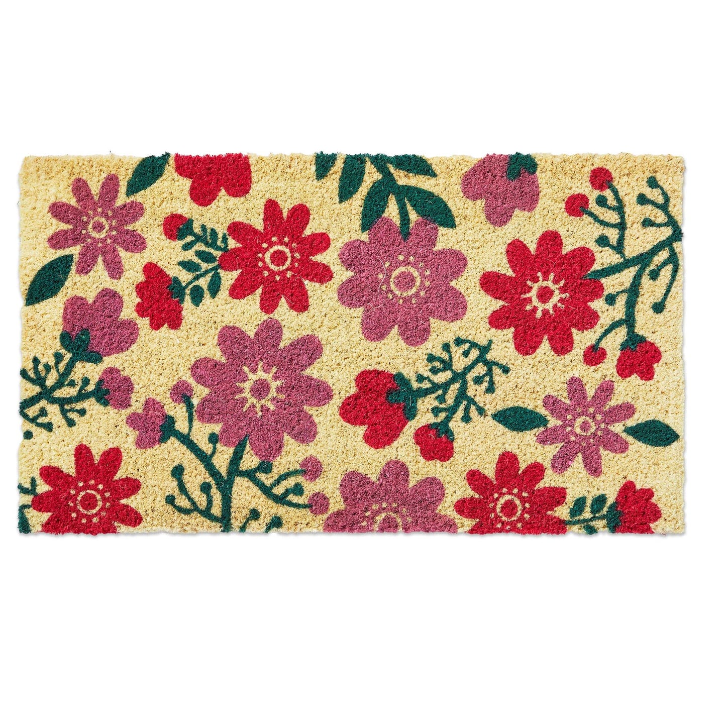 Happy Flowers Pvc Coir Mat