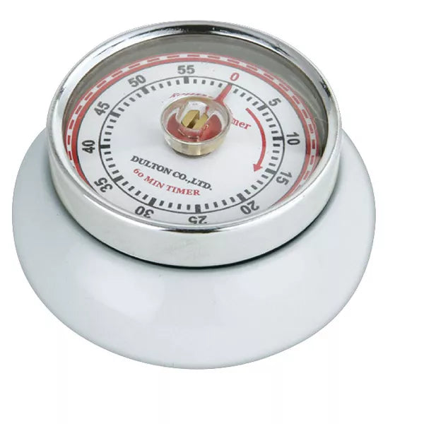 Kitchen Timer - Retro White