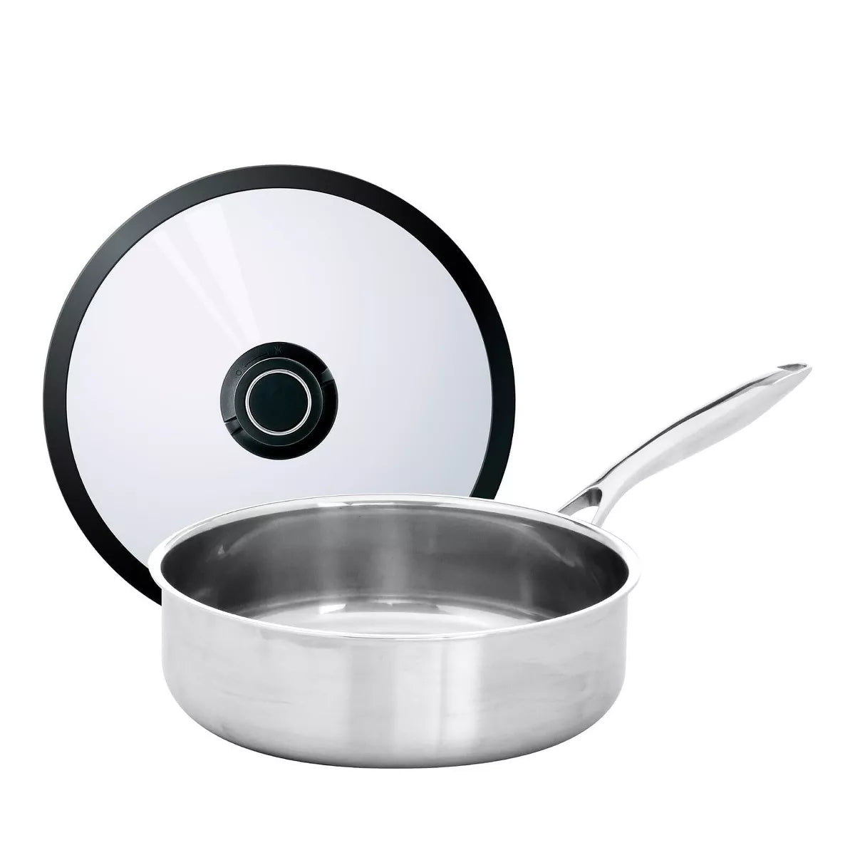 BLACK CUBE STAINLESS, SAUTE PAN W/ LID, 9.5", 3 QT