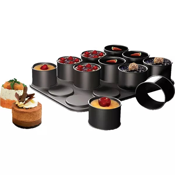 Zenker Ring Mold Pan for Mini Desserts, Nonstick