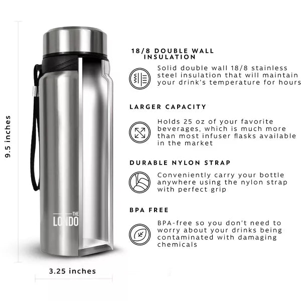 London Sip Tea Infuser Bottle 25oz